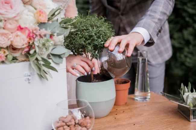 Cặp đôi hạnh phúc thực hiện điệu nhảy đầu tiên trong lễ cưới