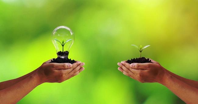 Những đứa trẻ hạnh phúc trong môi trường xanh, sạch, thể hiện ý thức bảo vệ môi trường