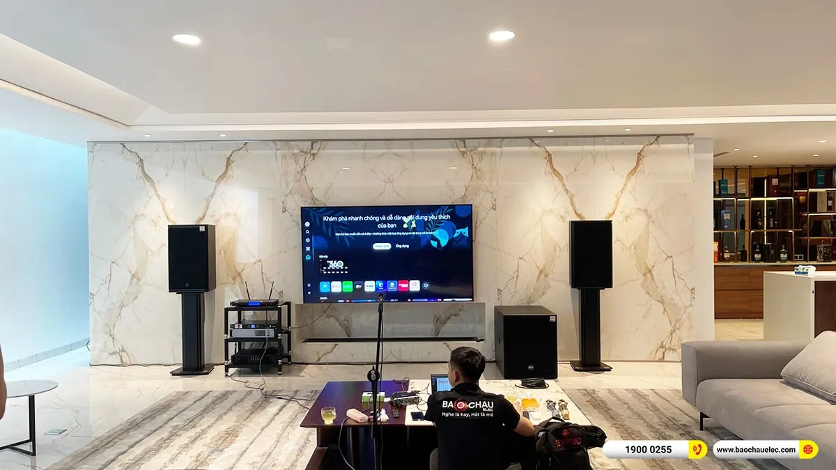 Lắp đặt dàn karaoke RCF hơn 240tr cho chú Sơn tại Hà Nội