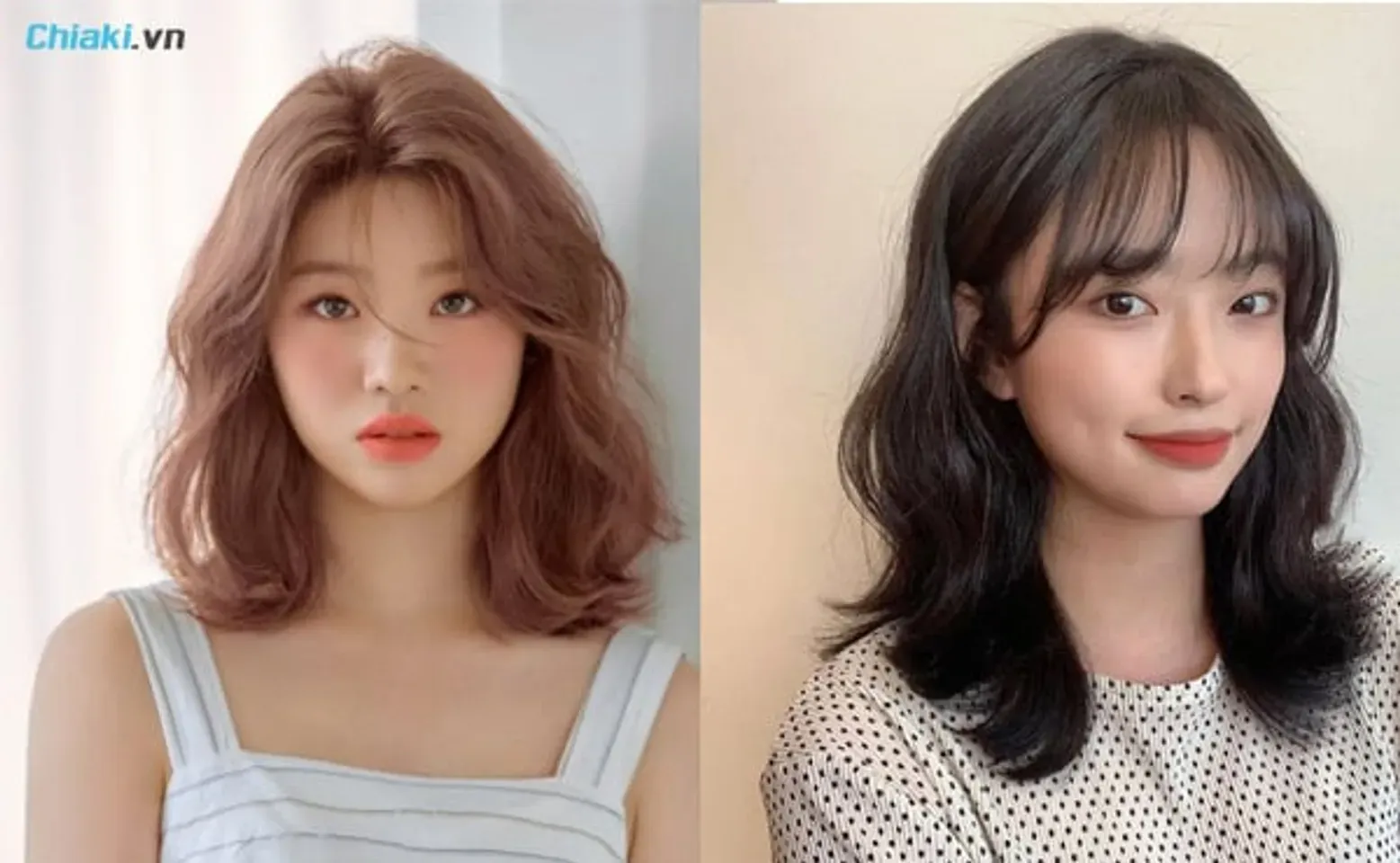 Mẫu tóc ngắn nữ gợn sóng Wispy