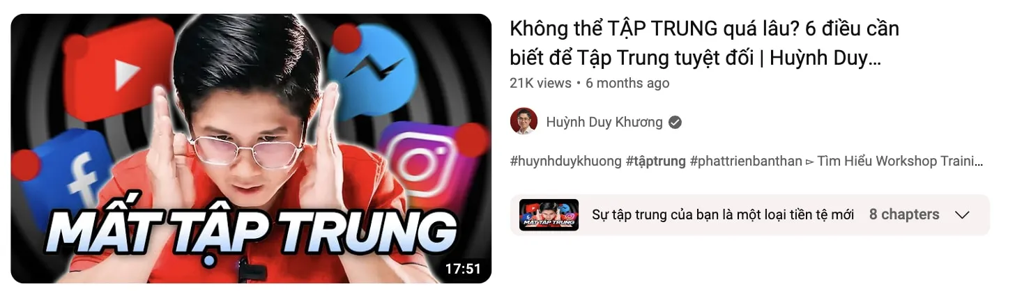 Các video Youtube mới nhất về chủ đề tập trung