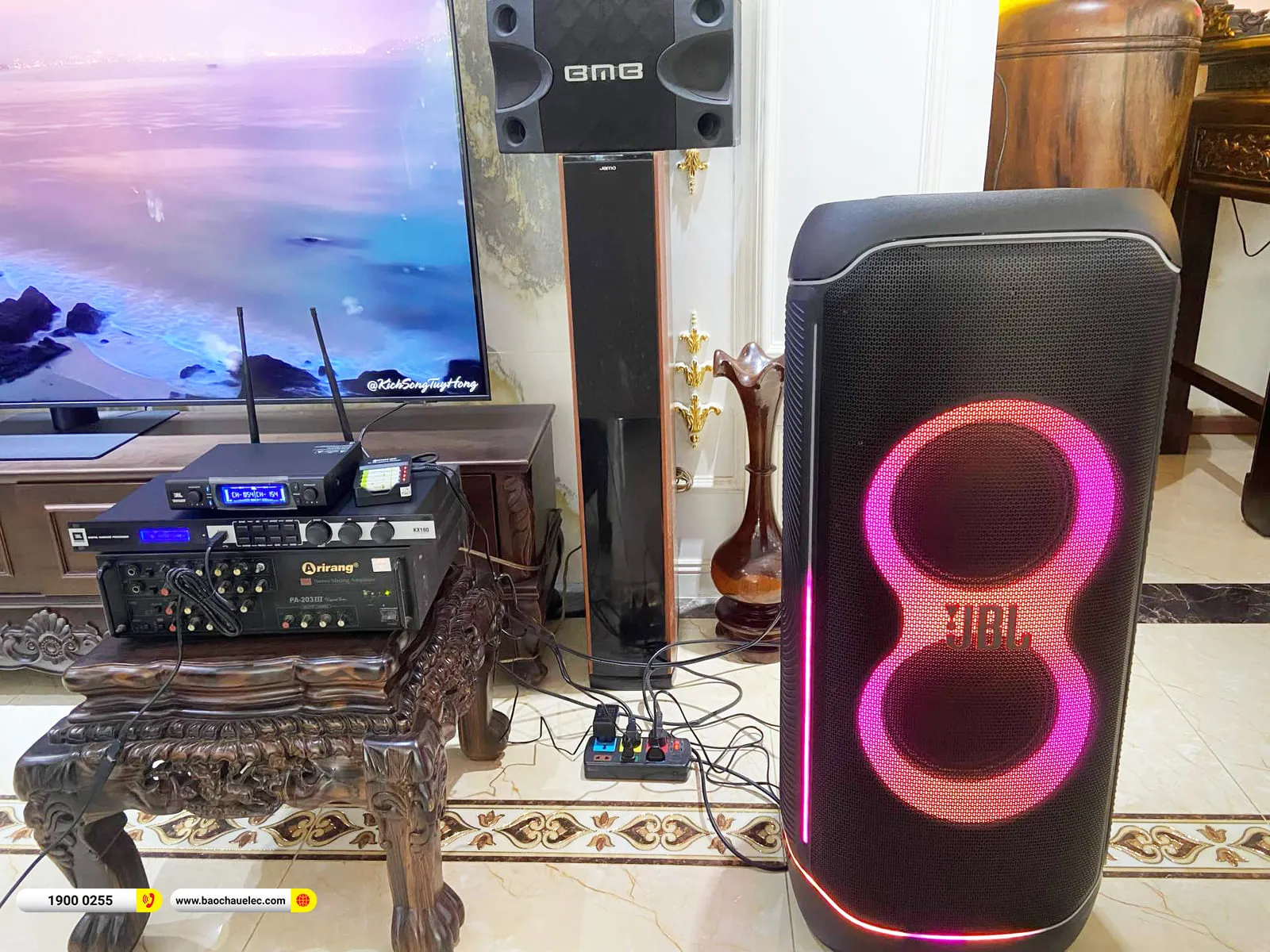 Bàn giao loa JBL Partybox Ultimate hơn 49tr cho anh Hùng ở Hải Phòng