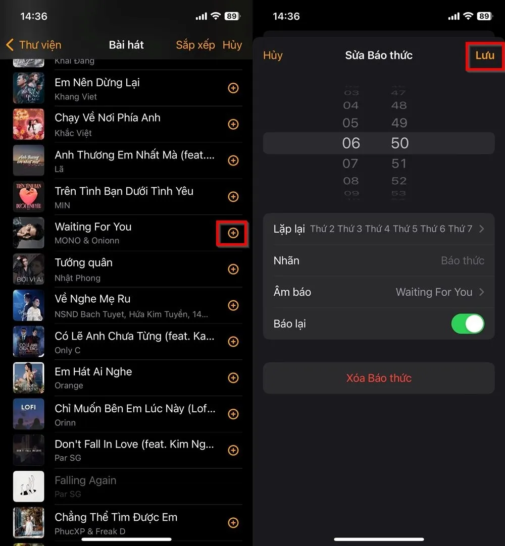 Cách đặt chuông báo thức bằng bài hát cho iPhone 4