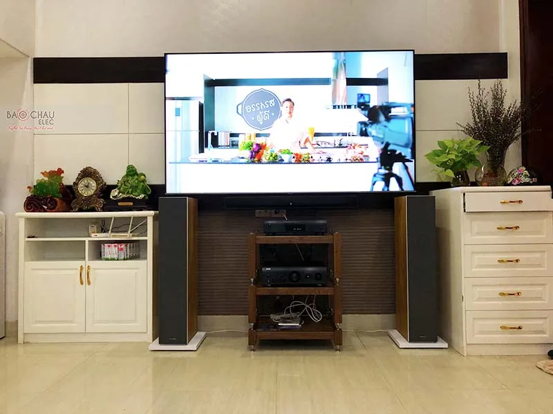 Loa B&W 603 S2 Anniversary Edition được tích hợp trong hệ thống âm thanh