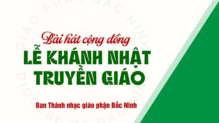 Hình ảnh về tập nhạc hoặc biểu tượng âm nhạc liên quan đến lễ truyền giáo