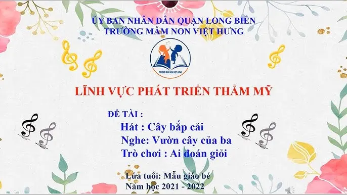 Giáo Án Dạy Hát Chủ Đề Nghề Nghiệp: Phát Triển Thẩm Mỹ Cho Trẻ Mầm Non