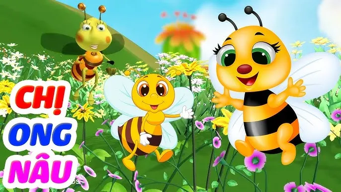 Chị ong nâu và em bé, bài hát về mùa hè cho trẻ mầm non