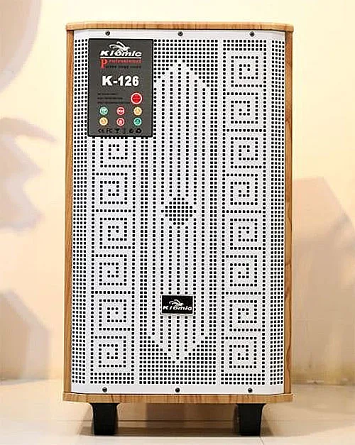 Loa kéo Kiomic K126, loa hát karaoke gia đình giá rẻ, bass 3 tấc