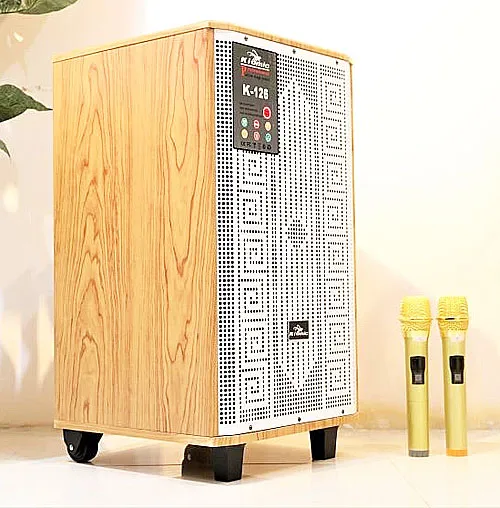 Loa kéo Kiomic K126, loa hát karaoke gia đình giá rẻ, bass 3 tấc