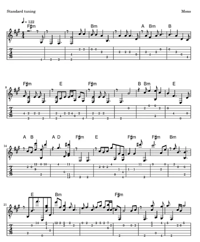 Lời bài hát Đi tìm tình yêu Mono sheet piano 1