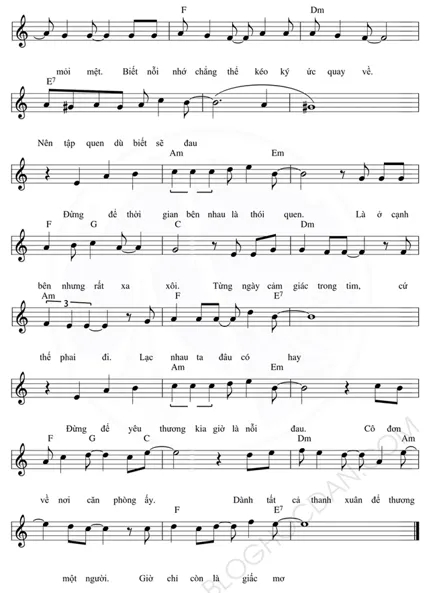 Đừng Như Thói Quen (lời bài hát, lyric chính xác nhất)