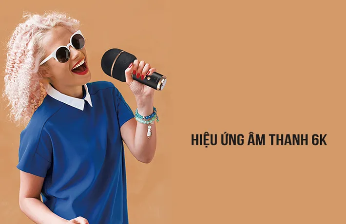 Mic hát Karaoke cầm tay kết nối Bluetooth D36 5
