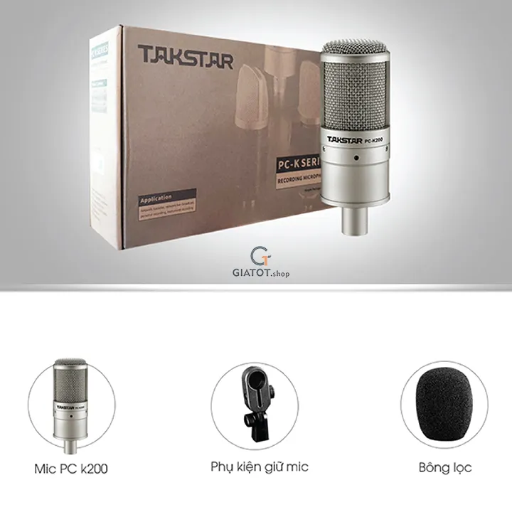 Micro livestream Takstar PC-K200 dùng thu âm hát karaoke online 5