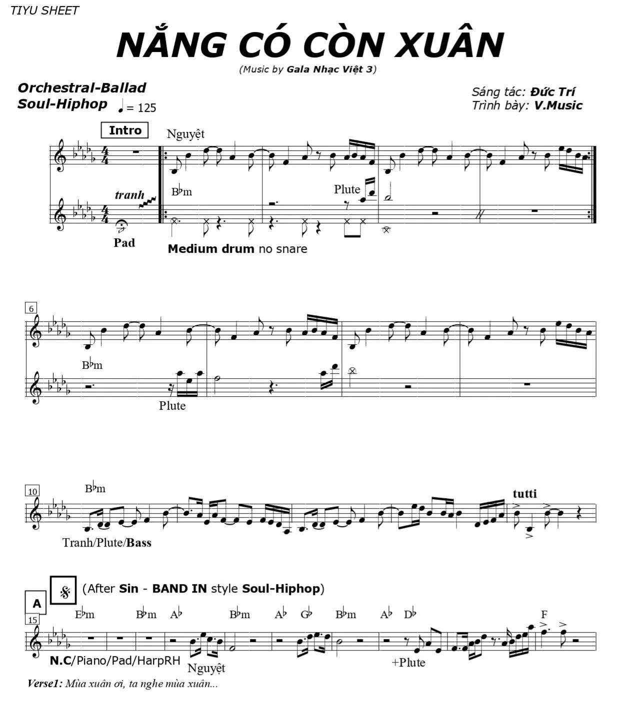 Hợp Âm Nắng Có Còn Xuân Lời Bài Hát