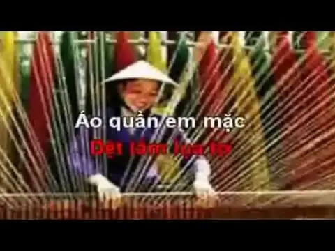 Video biểu diễn bài hát Cháu yêu cô thợ dệt của các bé