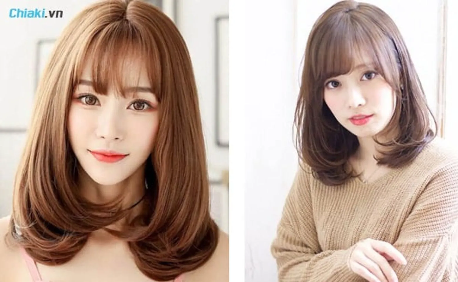 Tóc ngắn cho nữ uốn phồng chữ C