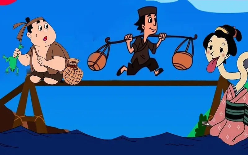 Hình ảnh minh họa sự tích rùng rợn bắc kim thang sự tích về anh bán dầu và ma da dưới sông