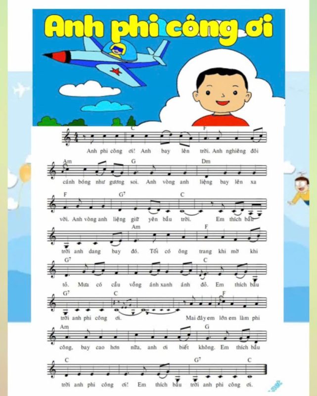 Anh phi công ơi - cảm xúc của trẻ em khi nhìn thấy bầu trời và những phi công bay lượn trên đó