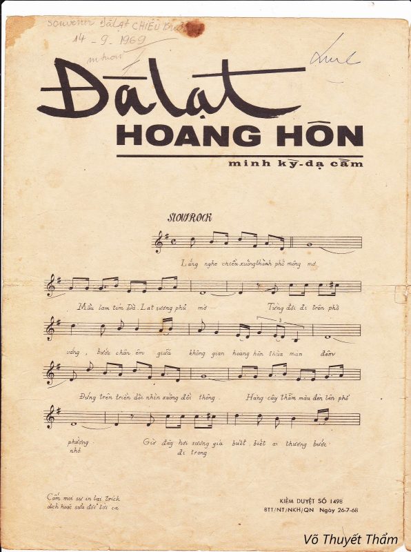 Đà Lạt Hoàng Hôn - - Sáng tác: Minh Kỳ - Dạ Cầm