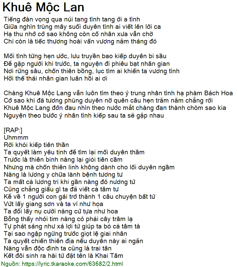 Khuê Mộc Lang - Hương Ly