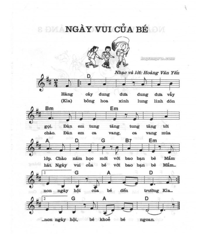 Ngày vui của bé - sự vui vẻ