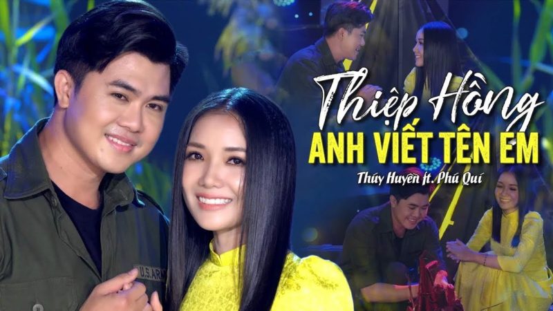 Thiệp Hồng Anh Viết Tên Em - Thu Hiền