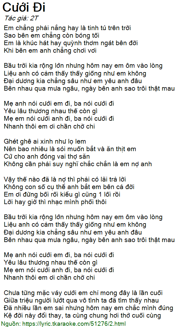 Cưới Đi - 2T
