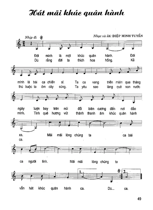 Hát mãi khúc quân hành - Kim Cương