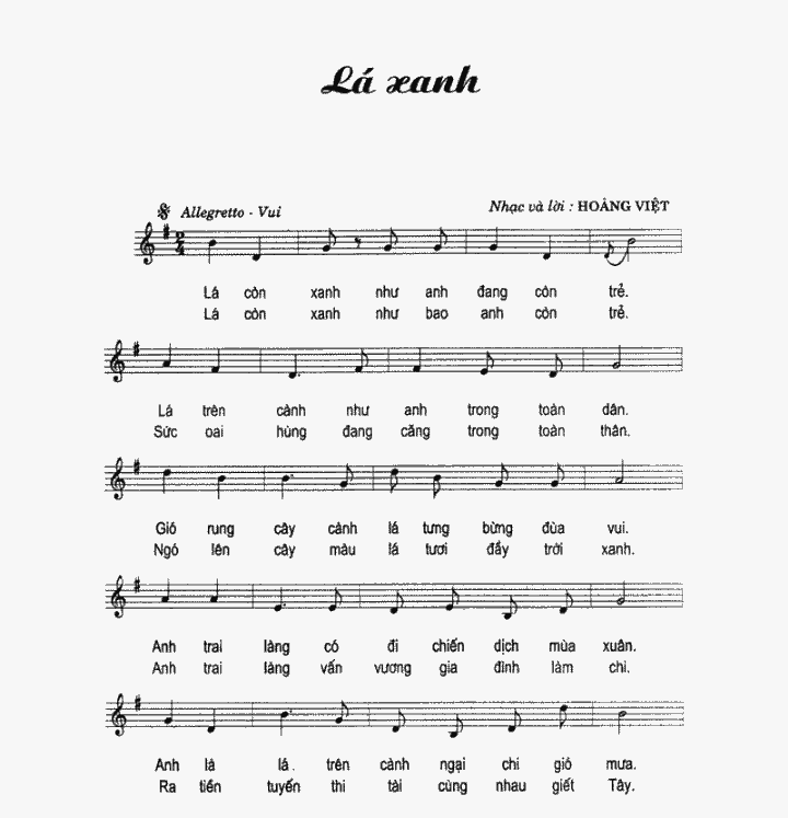 Lá xanh - Thanh Hoa