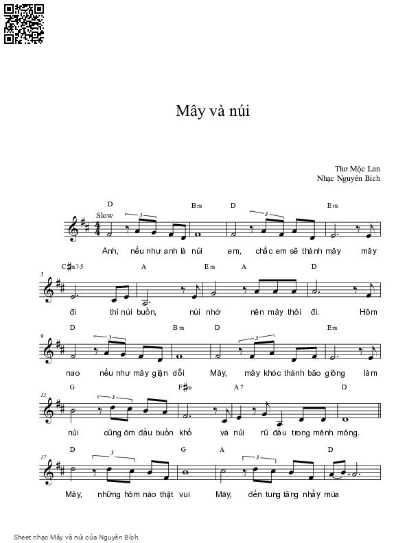 Mây và Núi - Chưa xác định