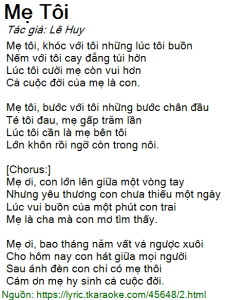 Mẹ tôi - Lê Huy