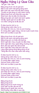 Ngẫu hứng lý qua cầu - Trần Tiến