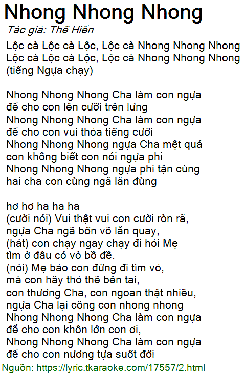Nhong Nhong Nhong - Thế Hiển