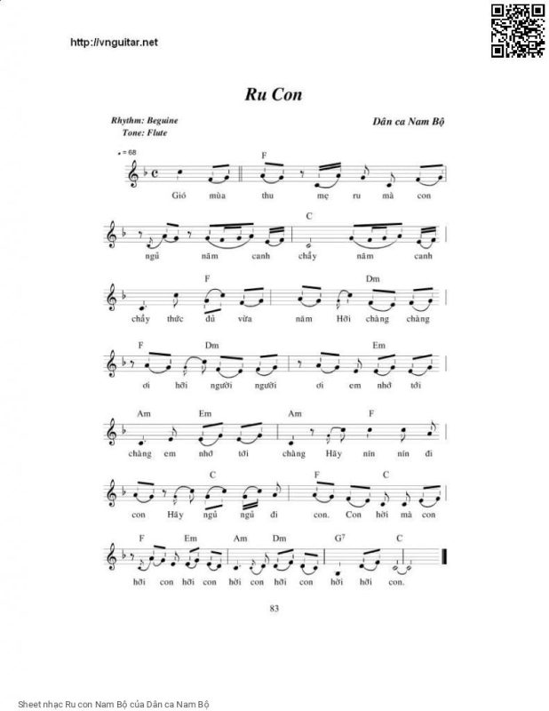 Ru con Nam Bộ - Dân ca Nam Bộ