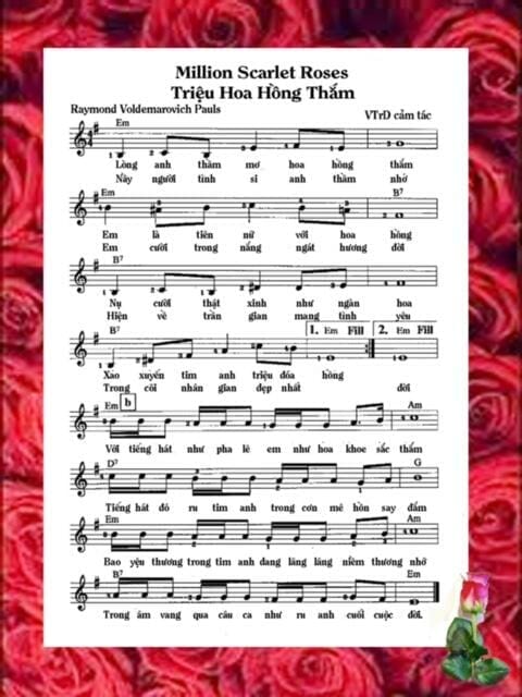 Triệu đóa hoa hồng (Million Scarlet Roses) - Alla Pugacheva