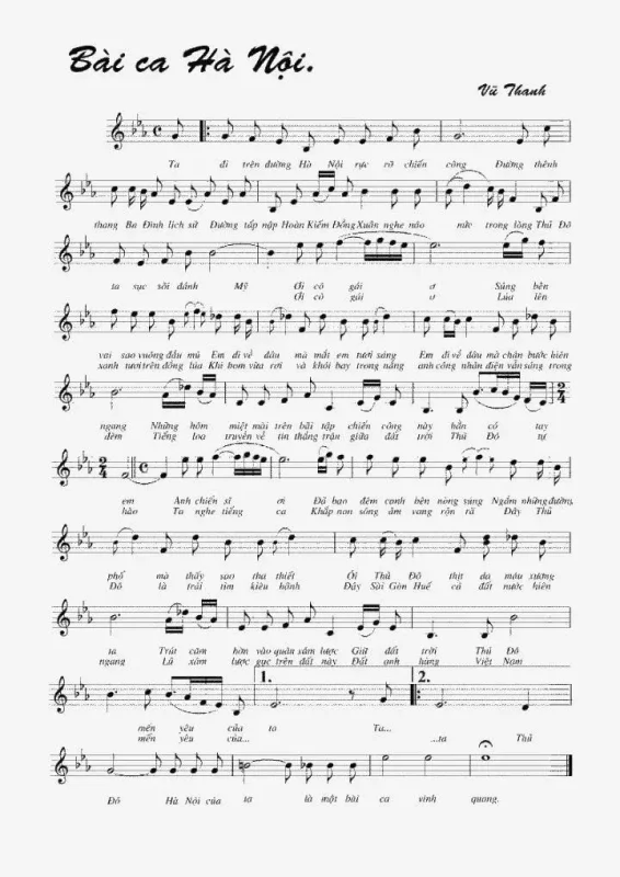 Bài ca Hà Nội - Tuyết Thanh