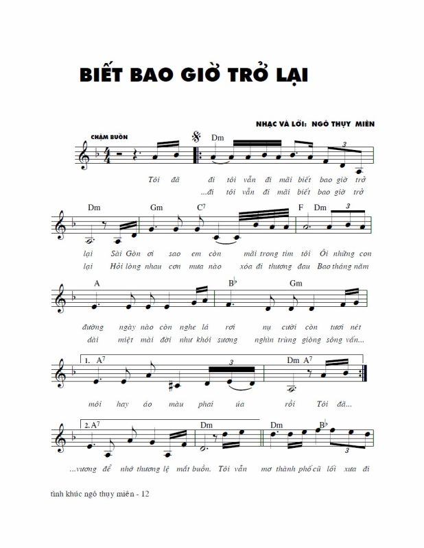 Biết Bao Giờ Trở Lại - Khánh Ly