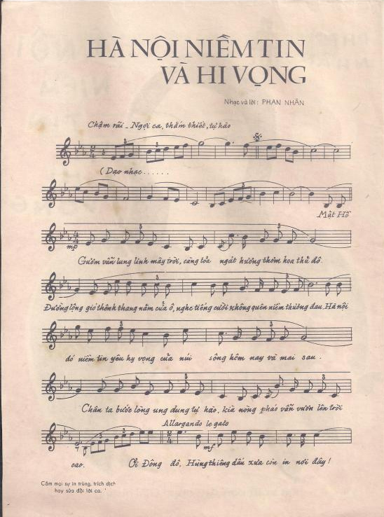 Hà Nội niềm tin và hy vọng - Trần Khánh