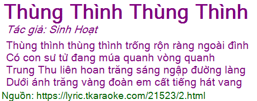 Thùng Thình Thùng Thình - Sinh Hoạt