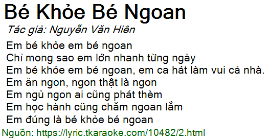 Bé Khỏe Bé Ngoan - Bé Bảo An