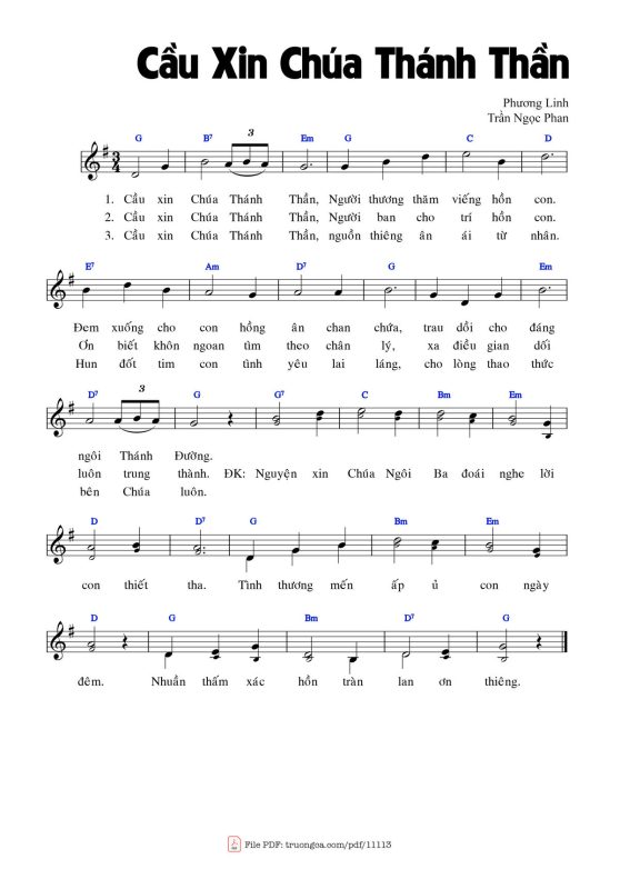 Cầu xin Chúa Thánh Thần - Thành Trung