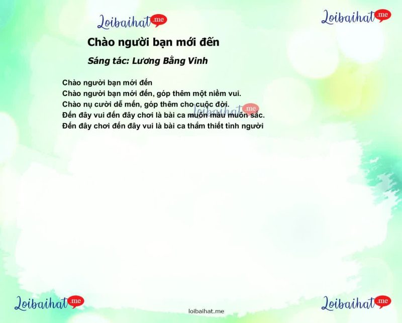 Chào người bạn mới đến - Công Việt