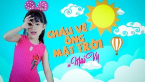 Cháu vẽ ông mặt trời - Bé Mai Vy