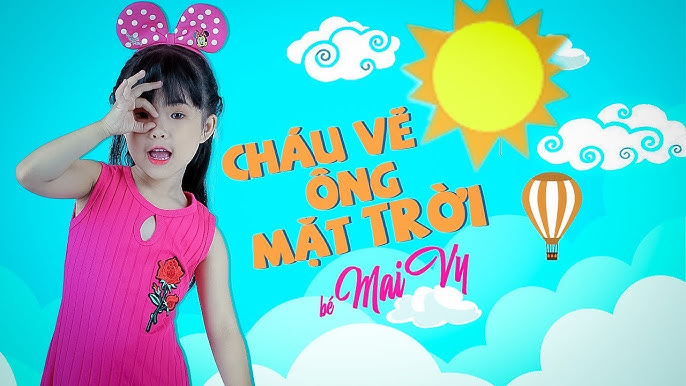 Cháu vẽ ông mặt trời - Bé Mai Vy