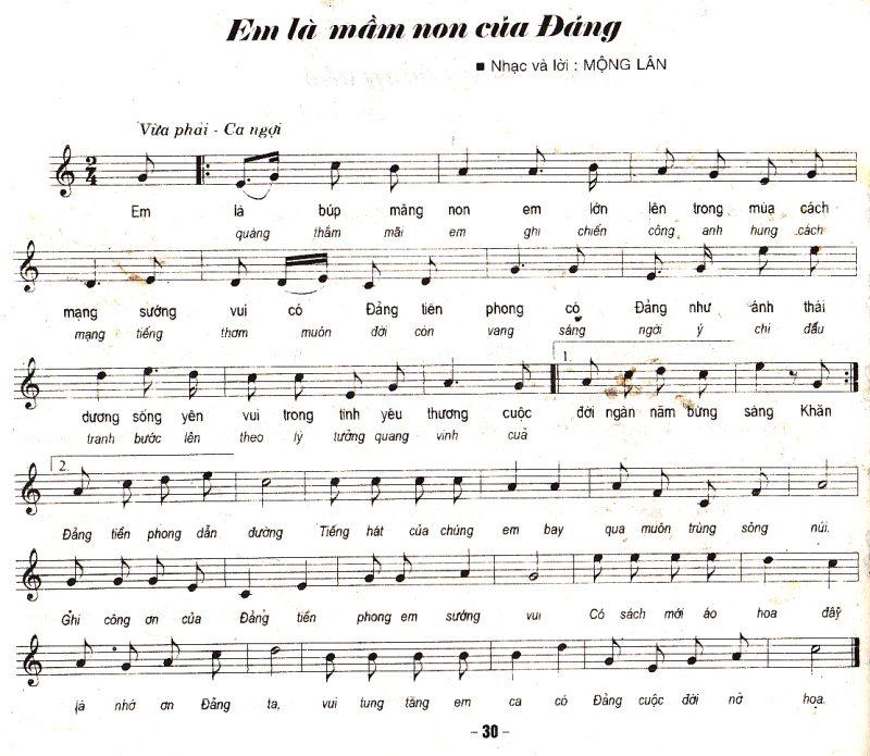 Em Là Mầm Non Của Đảng - Tốp ca thiếu nhi quận Ba Đình