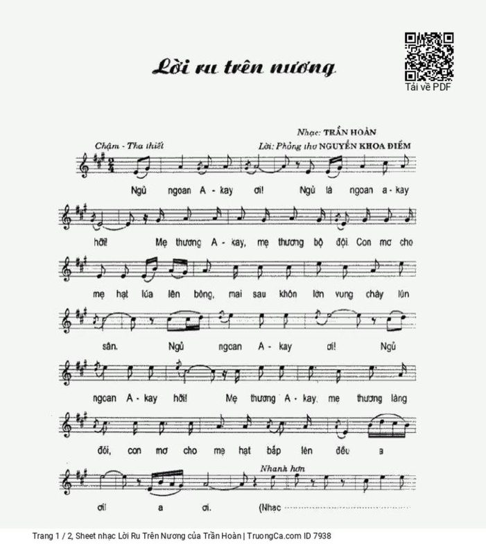 Lời ru trên nương - Trang Nhung