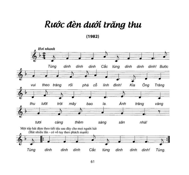 Rước đèn dưới ánh trăng - Tốp ca thiếu nhi quận Ba Đình
