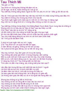 Tau Thích Mi - Lil