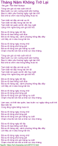 Tháng Năm Không Trở Lại - The Wall Nutszz